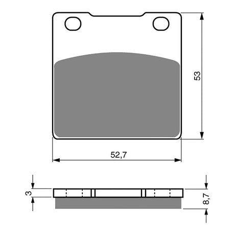 GOLDfren Brake Pads Sintered Sports GF016 - S3 (PH12)