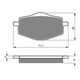 GOLDfren Brake Pads Off-Road Racing GF018 - K5 (PR31)