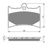 GOLDfren Brake Pads GF019 - S3