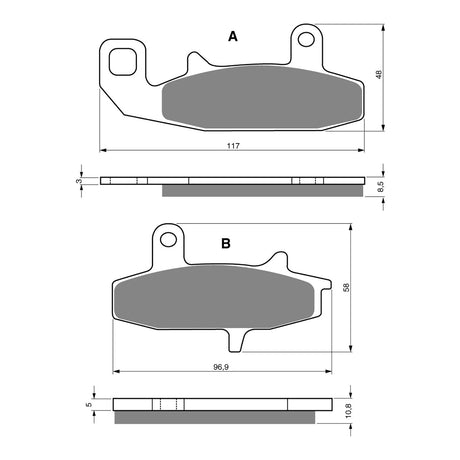 GOLDfren Brake Pads GF036 - K5