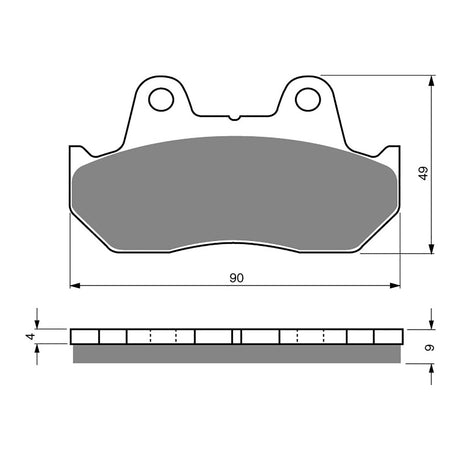 GOLDfren Brake Pads Sintered Sports GF049 - S3 (PH18)