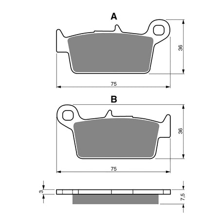 GOLDfren Brake Pads GF071 - S3