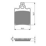 GOLDfren Brake Pads Off-Road Racing GF096 - K5 ( PR149 )