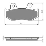 GOLDfren Brake Pads GF102 - K5