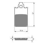 GOLDfren Brake Pads Sintered Sports GF115 - S3 ( PH90 )
