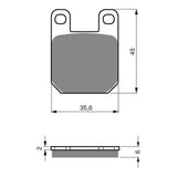 GOLDfren Brake Pads Sintered Sports GF121 - S3 ( PH88 )