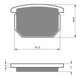 GOLDfren Brake Pads Sintered Sports GF138 - S3 ( PH13 )