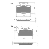 GOLDfren Brake Pads Off-Road Racing GF167 - K5 ( PR282 )