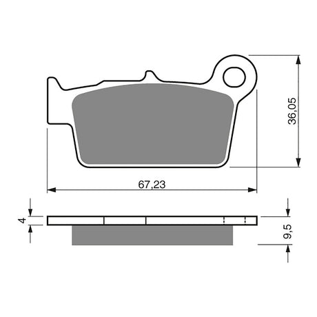 GOLDfren Brake Pads Off-Road Racing GF187 - K5 ( PR326 )