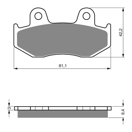GOLDfren Brake Pads Off-Road Racing GF188 - K5 ( PR295 )