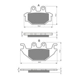 GOLDfren Brake Pads Sintered Sports GF230 - S3 ( P333 )