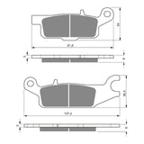 GOLDfren Brake Pads Off-Road Racing GF252 - K5 ( PR385 )