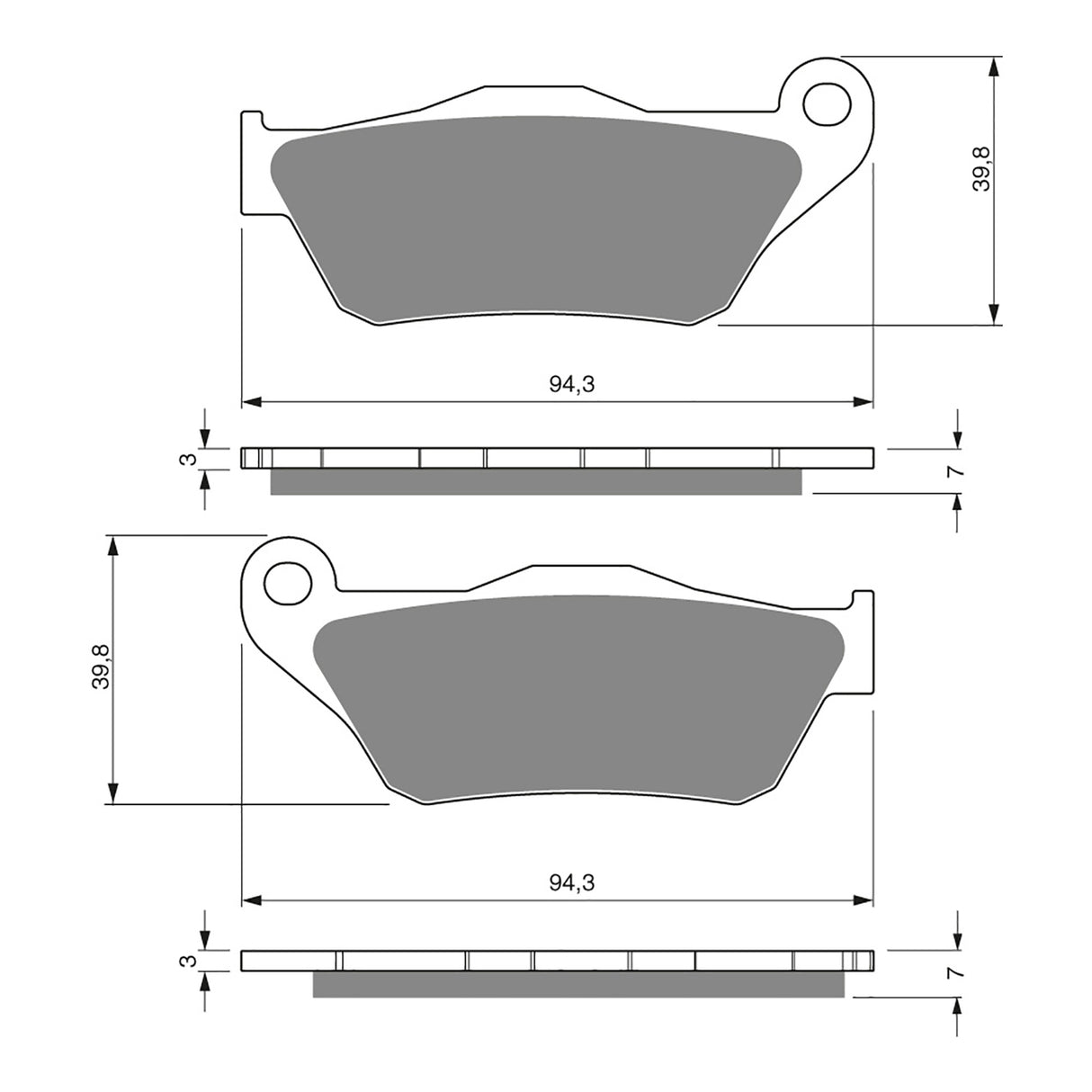 GOLDfren Brake Pads GF262 - S3
