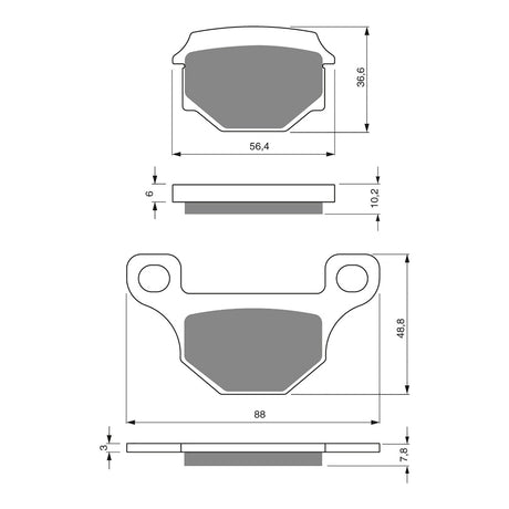GOLDfren Brake Pads Sintered Sports GF289 - S3 ( P130 )