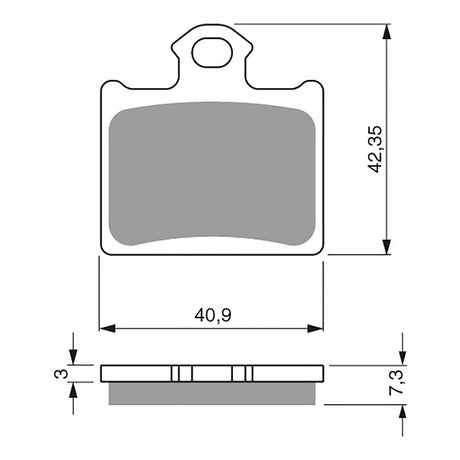 GOLDfren Brake Pads Off-Road Racing GF297 - K5 ( PR434 )