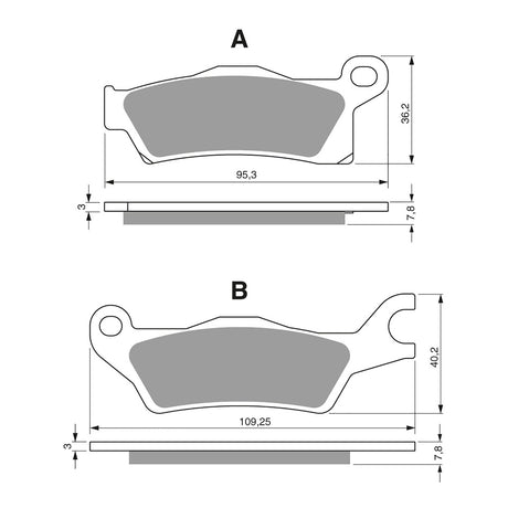 GOLDfren Brake Pads GF309 - K1