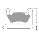 GOLDfren Brake Pads Off-Road Racing GF312 - K5 ( PR315 )