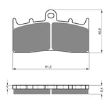 GOLDfren Brake Pads Sintered Sports GF318 - S3 ( PH448 )