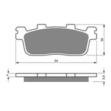 GOLDfren Brake Pads Sintered Sports GF355 - S3 ( P441 )