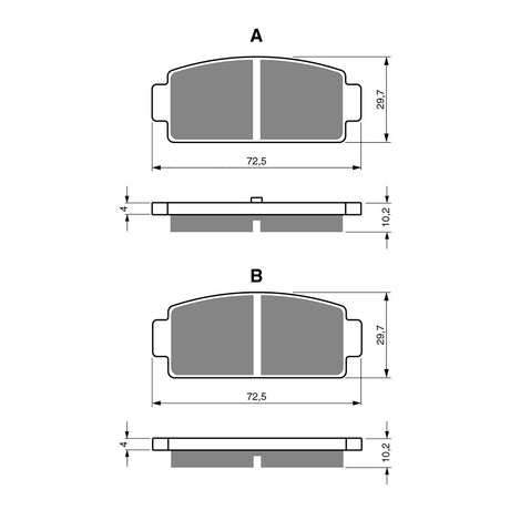 GOLDfren Brake Pads GF362 - S3