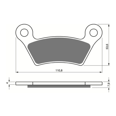 GOLDfren Brake Pads Sintered Sports GF407 - S3