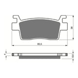 GOLDfren Brake Pads Off-Road Racing GF411 - K5