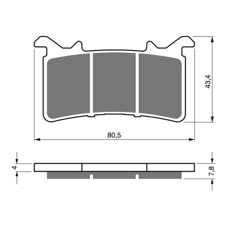 GOLDfren Brake Pads Sintered Sports GF415 - S3