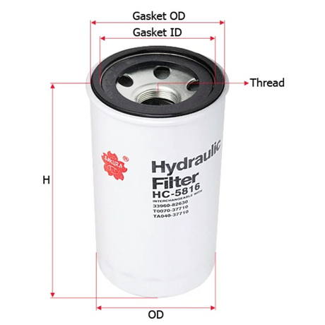 Sakura-Hydraulic-Oil-Filter-|-Hc-5816