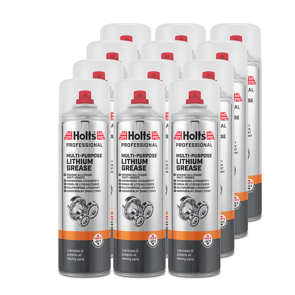 Holts Multi-Purpose Lithium Spray Grease 500ml - Box