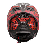 LS2 FF807 Dragon Carbon Enthum Helmet - Black / Red 06