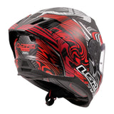 LS2 FF807 Dragon Carbon Enthum Helmet - Black / Red 06