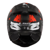 LS2 FF808 Stream II Angry Monkey Helmet - Matte Black / Red 06