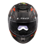 LS2 FF808 Stream II Angry Monkey Helmet - Matte Black / Red 06