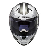 LS2 FF811 Vector II Metric Helmet - White / Titanium / Silver