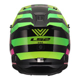 LS2 MX706J COZ Chromatic Junior Helmet - Black / Hi-Vis Pink