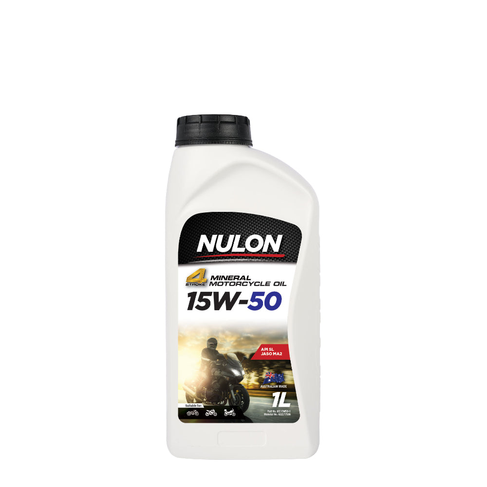 Nulon 15W-50 Mineral Motorcycle Engine Oil 1L