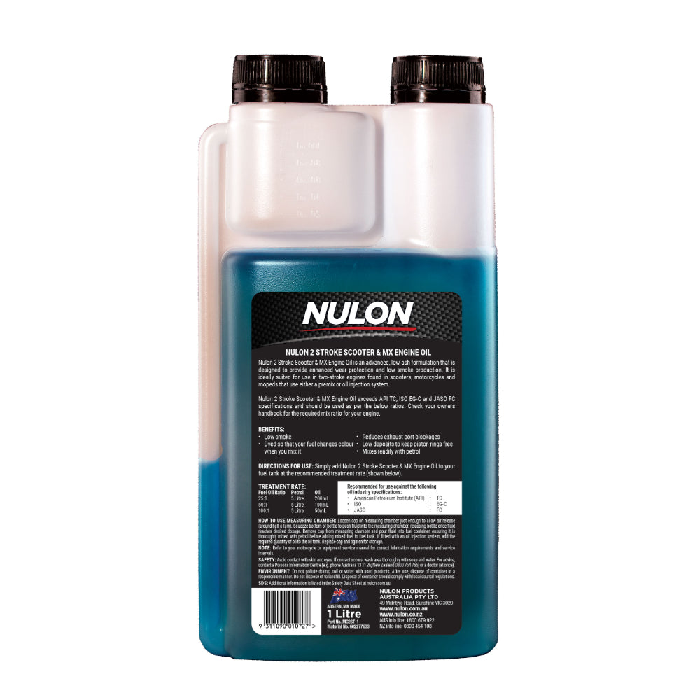 Nulon 2 Stroke Dirtbike & Scooter Oil 1L