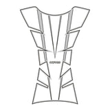 Oxford Sheer Arrow Tank Pad - Silver