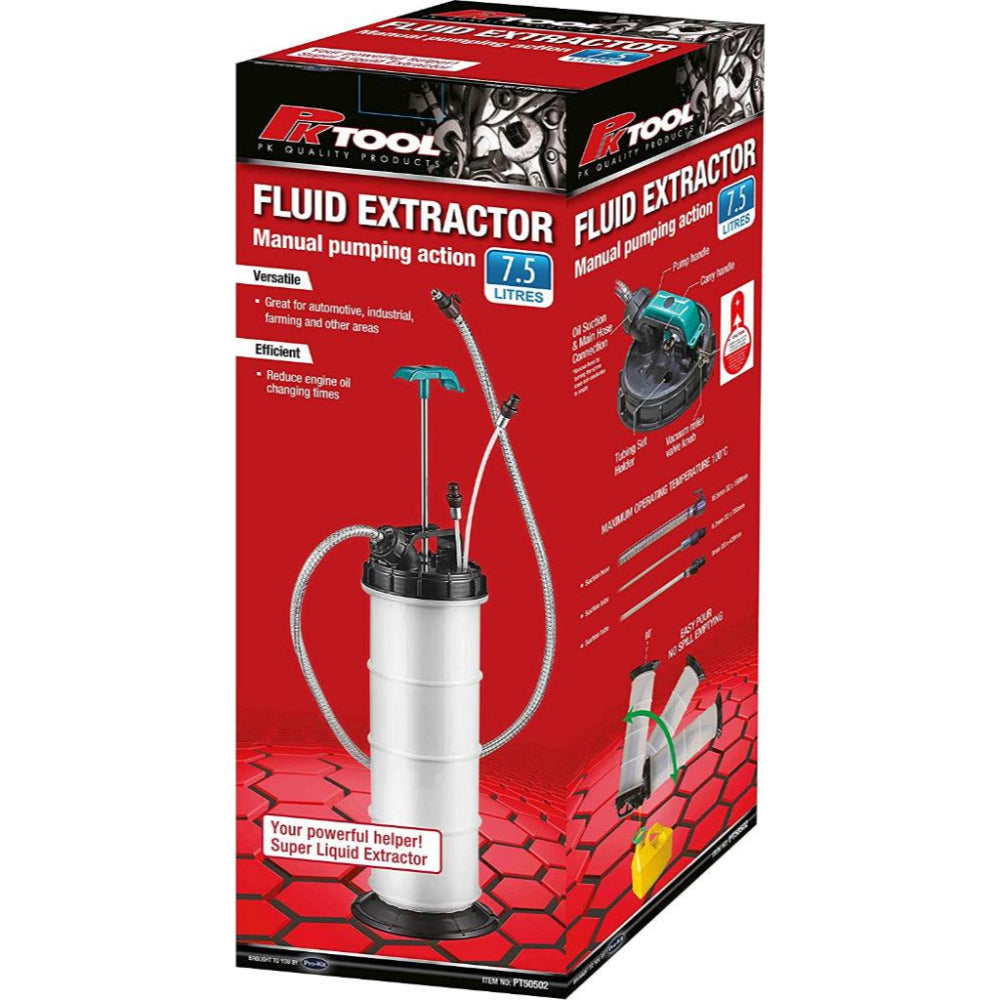 PK Tool 7.5L Pump Action Oil & Fluid Extractor