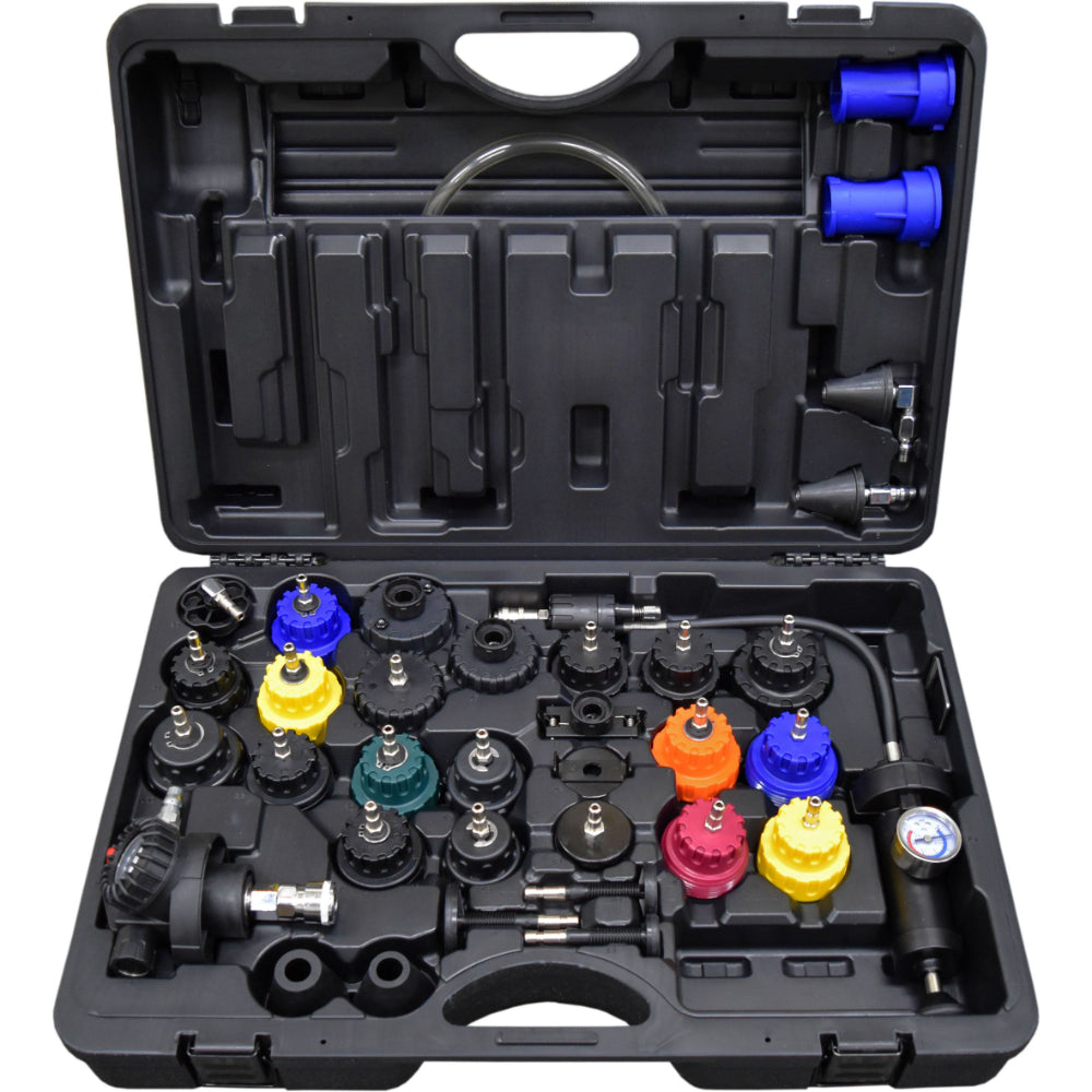 Radiator-Pressure-Testing-Kit-With-Coolant-Refiller-Kit-&-Hoses-37pc