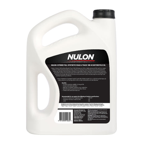 Nulon 10W-40 Full Synthetic PAO Ester Motorcyle Engine Oil 4L