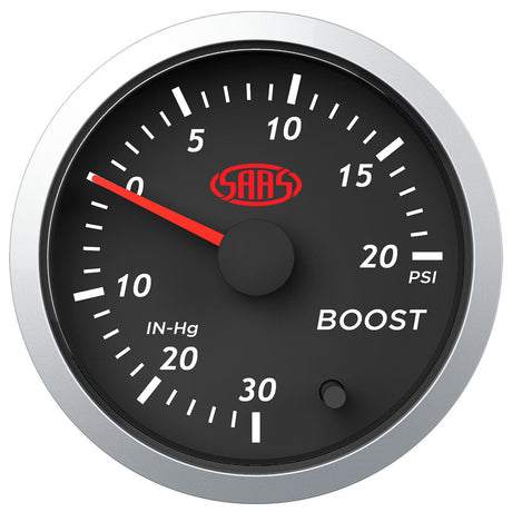 SAAS-Boost-Gauge-30Inhg-20Psi-52mm-Black-Street-Series-|-SG21210