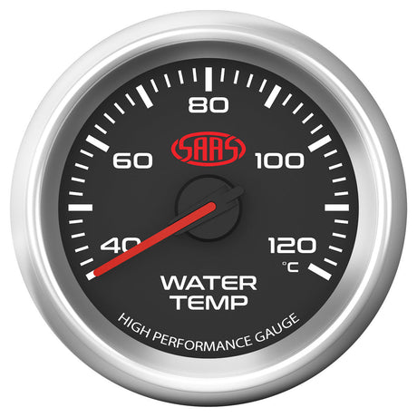 SAAS-Water-Temp-Gauge-40°-120°-52mm-Black-Muscle-Series-3-|-SG32220