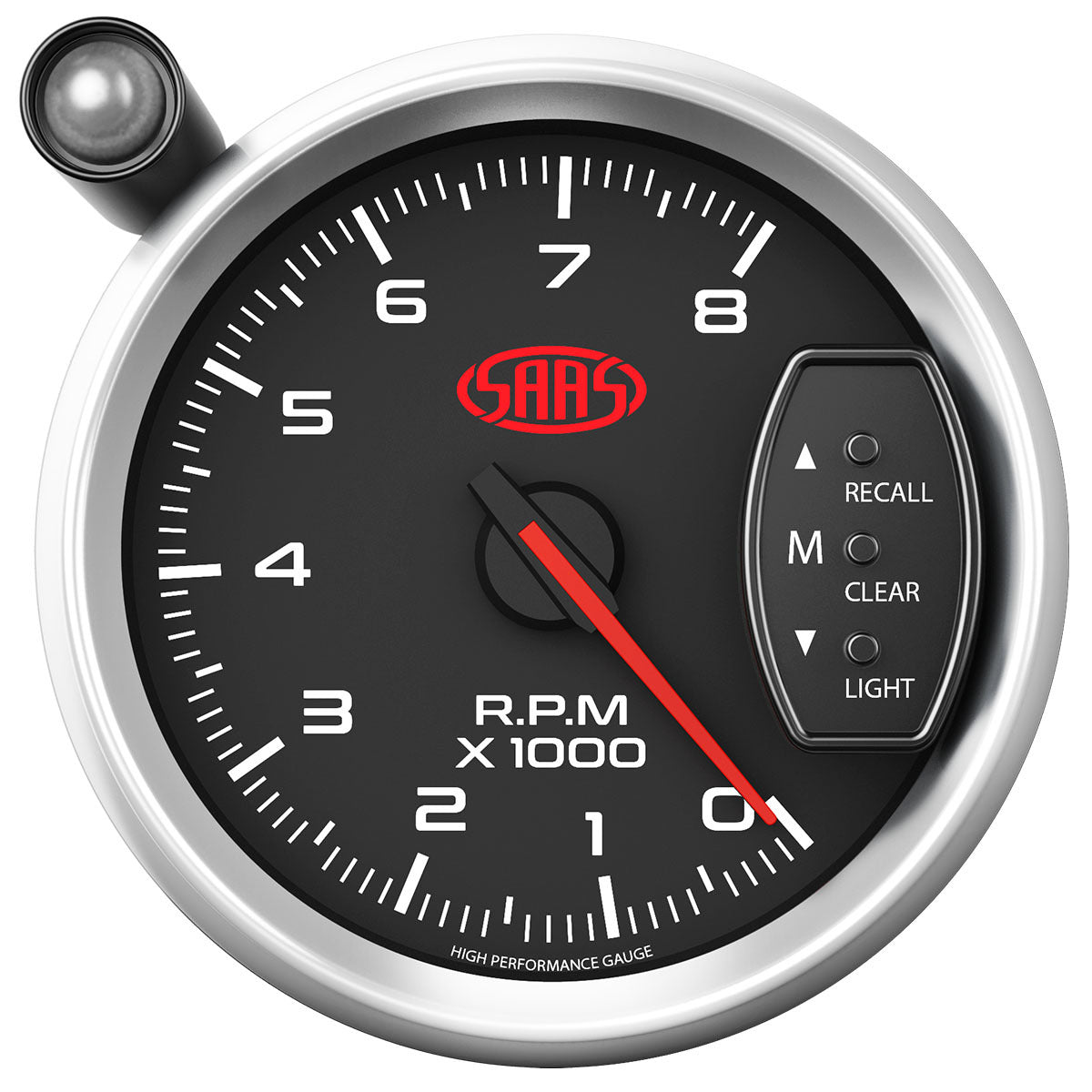 SAAS-Tachometer-0-8K-Shiftlite-3-3/4-Black-Muscle-Series-3-|-SG32612