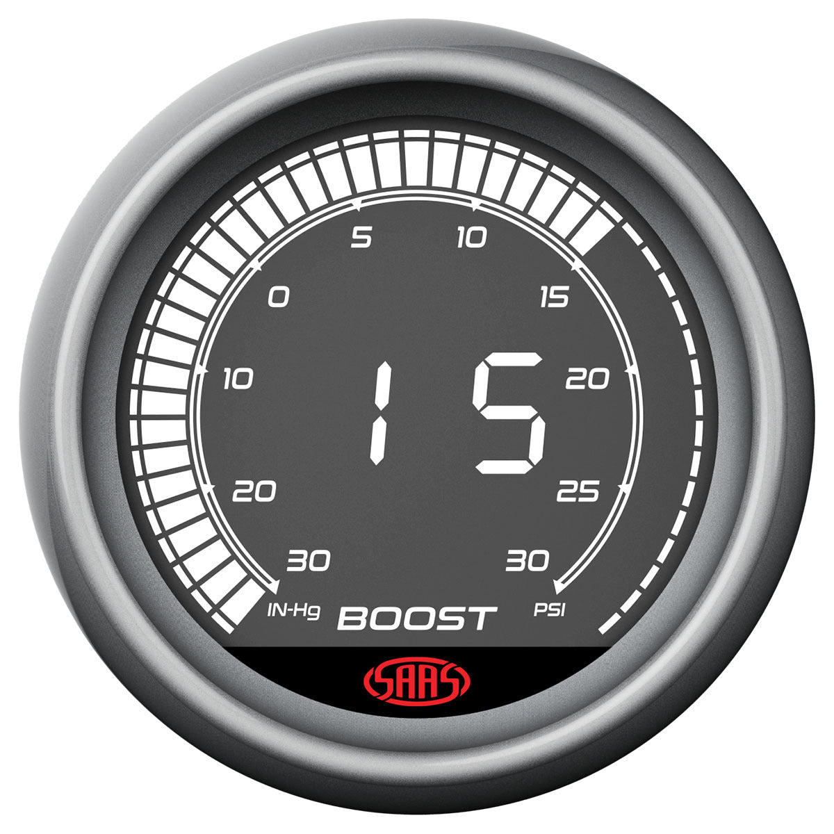 SAAS-Boost-Gauge---30Inhg-30Psi-52mm-Digital-Series-|-SG41211