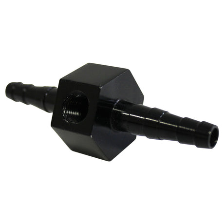 SAAS-Fuel-Inline-Gauge-Adaptor-5/16---3/8-Black-Billet-|-SGA1008
