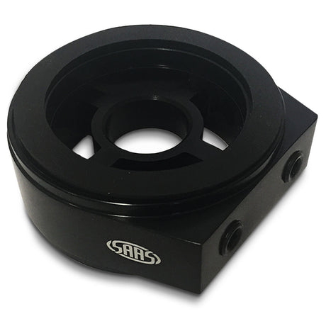 SAAS-Oil-Filter-Sandwich-Plate-Billet-Black-|-SGAP1