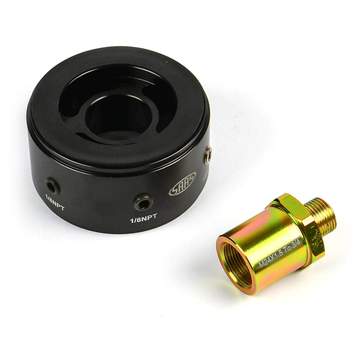 SAAS-Oil-Filter-Sandwich-Plate-Kit-Sgap6-M24-X-1.5-To-3/4-X-16-|-SGAP6-2434