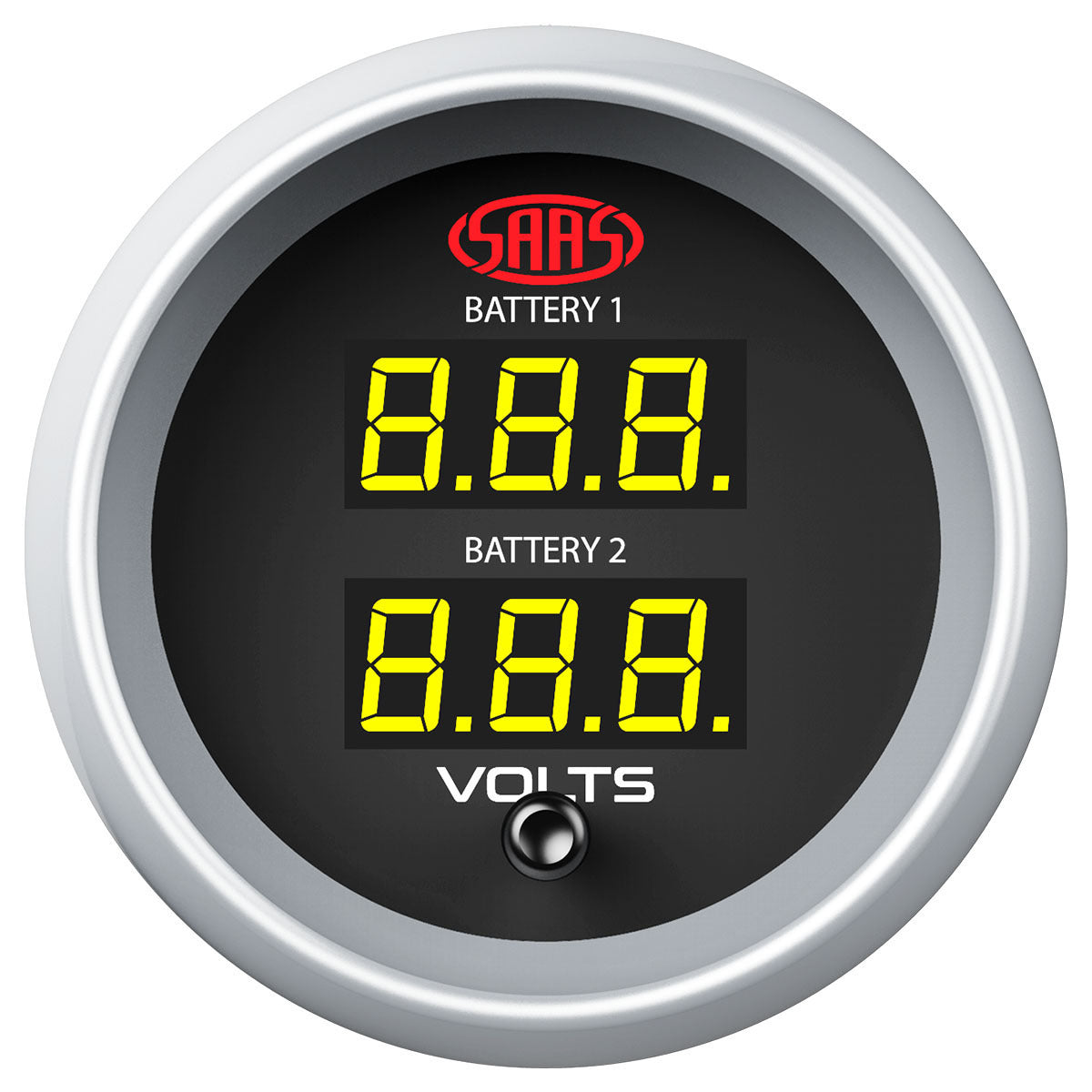 SAAS-Dual-Volt-Digital-Gauge-8V-18V-Series2-52mm-Black-|-SGDDVLT52BS2