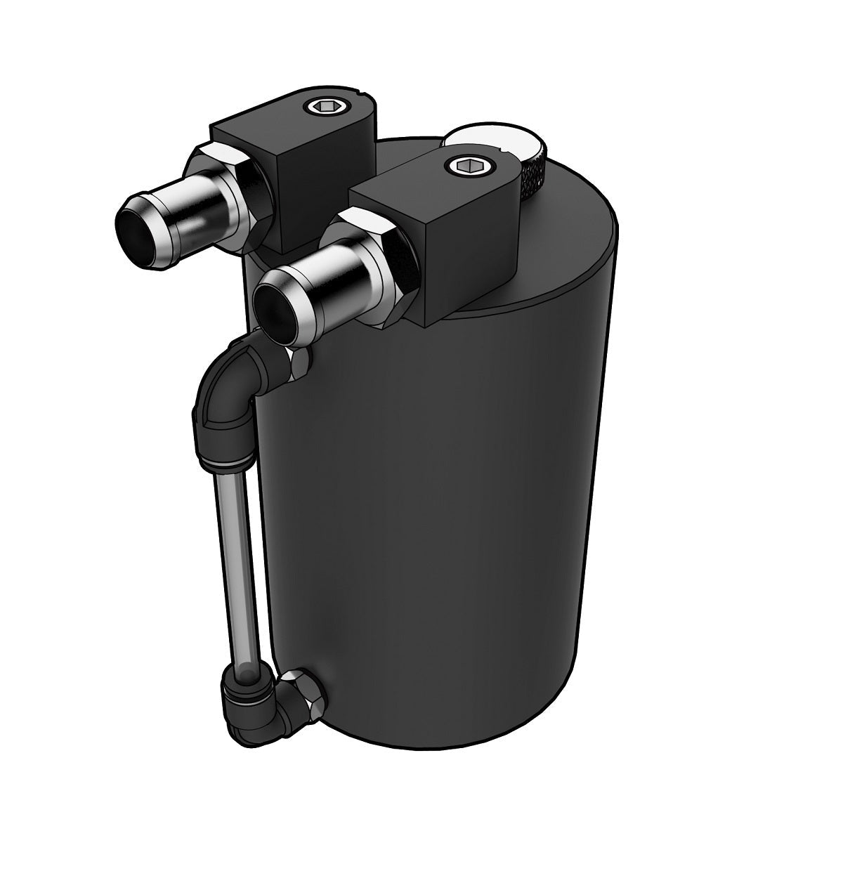 SAAS-Oil-Catch-Tank-Round-Black-Billet-500ml-|-ST1005